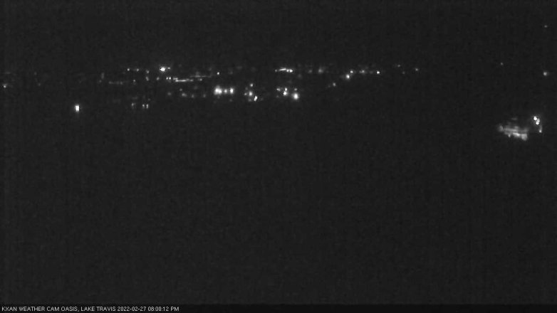 Lake Travis webcam, February 27, 2022 8:00 PM CT