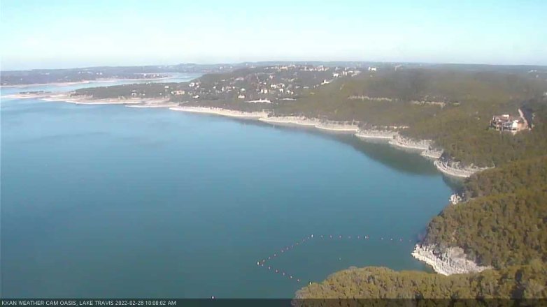 Lake Travis webcam, February 28, 2022 10:00 AM CT