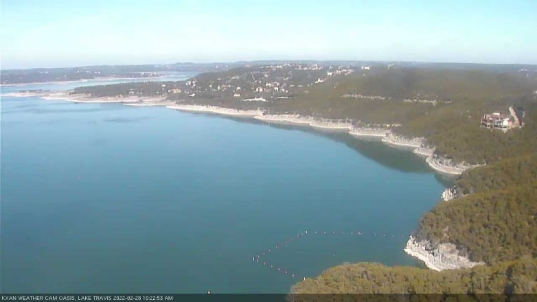 Lake Travis webcam, February 28, 2022 10:25 AM CT
