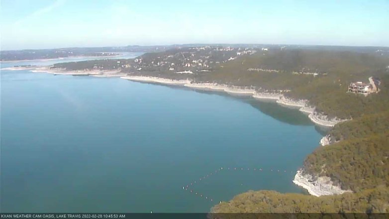 Lake Travis webcam, February 28, 2022 10:45 AM CT