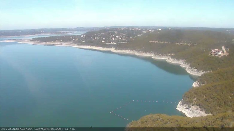 Lake Travis webcam, February 28, 2022 11:00 AM CT
