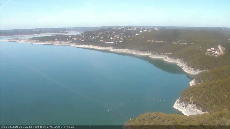 Lake Travis webcam, February 28, 2022 11:25 AM CT