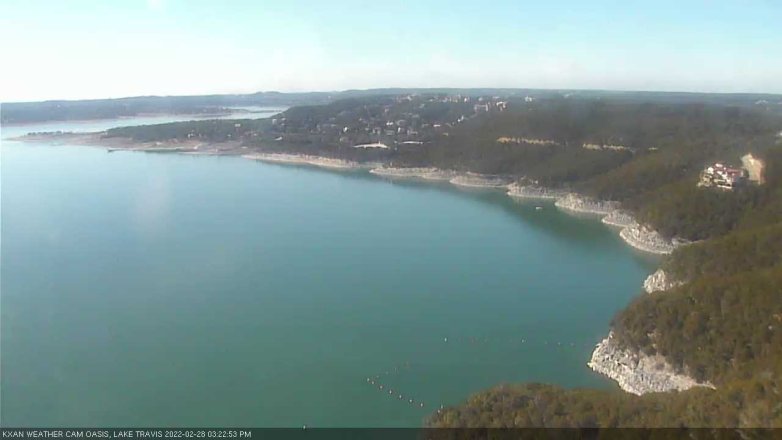 Lake Travis webcam, February 28, 2022 3:25 PM CT