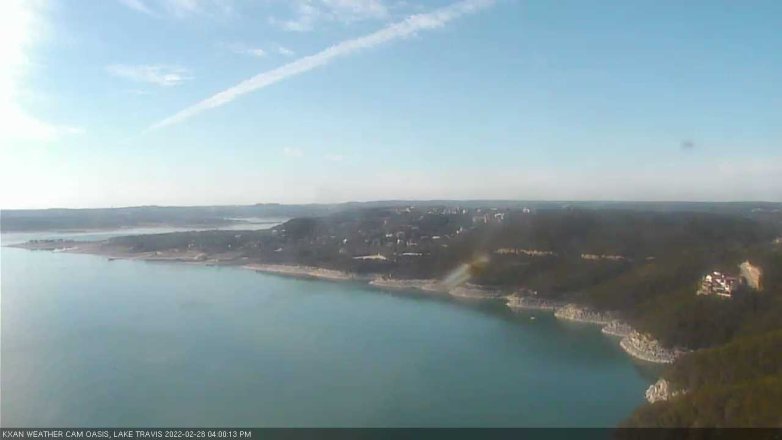 Lake Travis webcam, February 28, 2022 4:00 PM CT