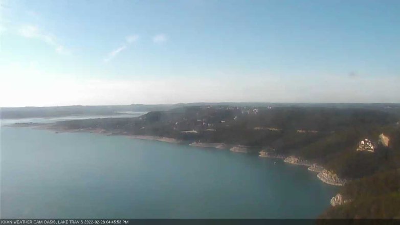 Lake Travis webcam, February 28, 2022 4:45 PM CT
