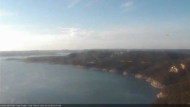Lake Travis webcam, February 28, 2022 5:25 PM CT