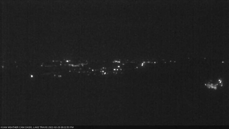 Lake Travis webcam, February 28, 2022 8:25 PM CT