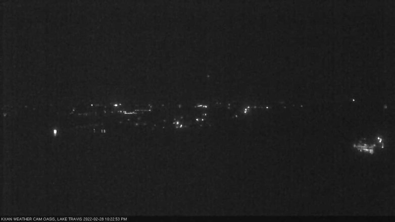 Lake Travis webcam, February 28, 2022 10:25 PM CT