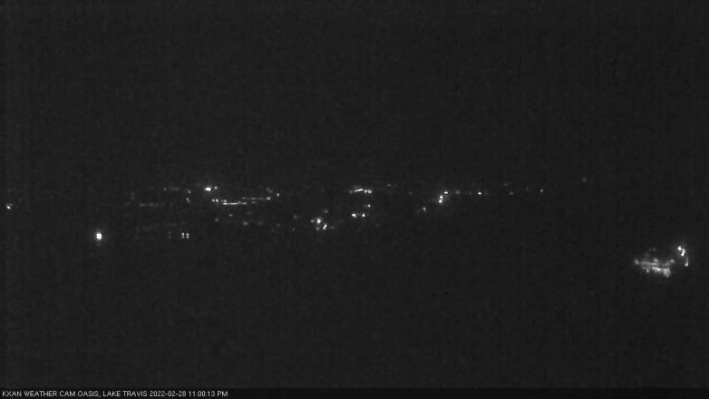Lake Travis webcam, February 28, 2022 11:00 PM CT