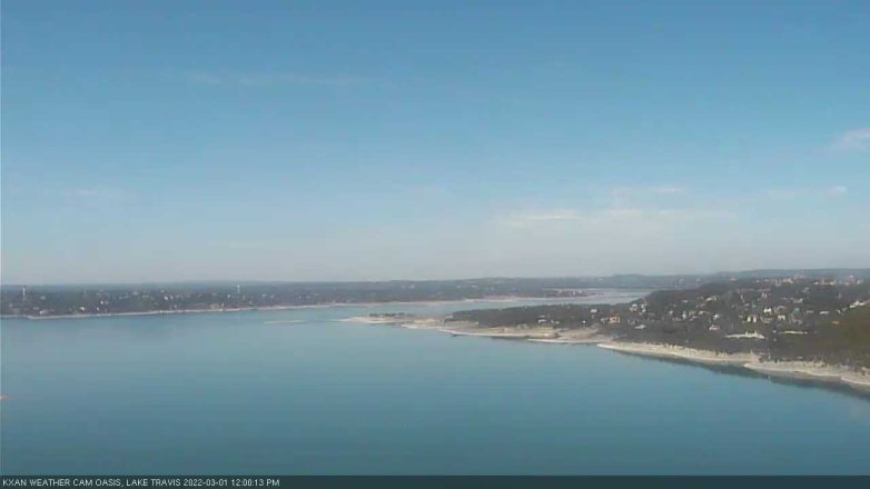 Lake Travis webcam, March 1, 2022 12:00 PM CT