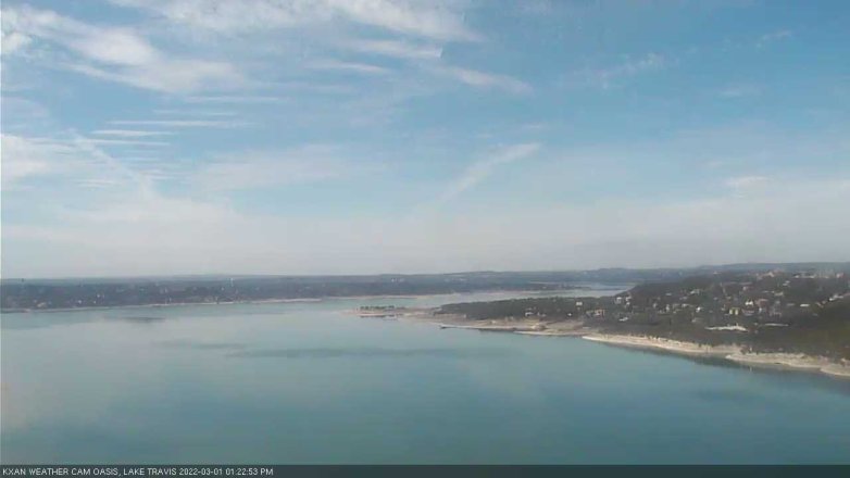 Lake Travis webcam, March 1, 2022 1:25 PM CT