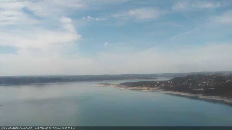 Lake Travis webcam, March 1, 2022 1:45 PM CT