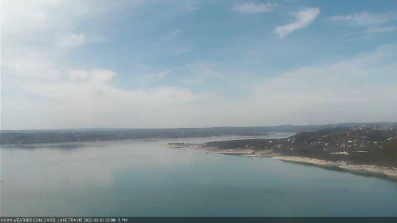 Lake Travis webcam, March 1, 2022 2:00 PM CT