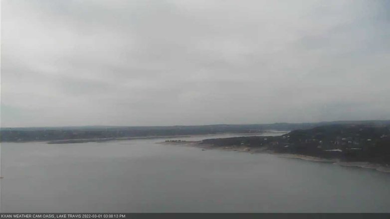 Lake Travis webcam, March 1, 2022 3:00 PM CT