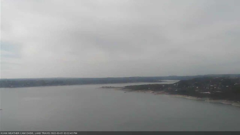 Lake Travis webcam, March 1, 2022 3:25 PM CT