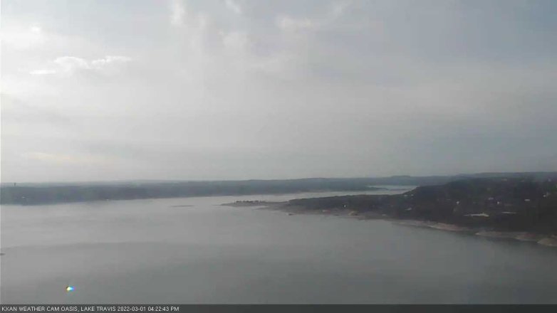 Lake Travis webcam, March 1, 2022 4:25 PM CT