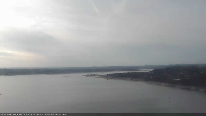 Lake Travis webcam, March 1, 2022 4:45 PM CT