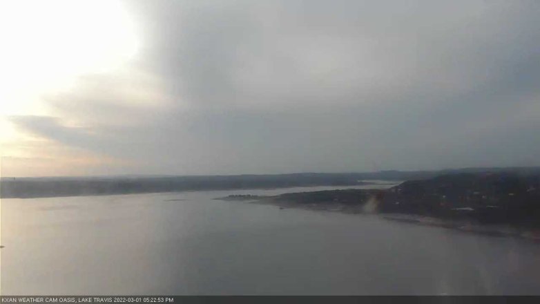 Lake Travis webcam, March 1, 2022 5:25 PM CT