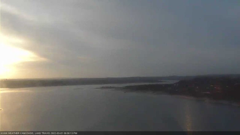 Lake Travis webcam, March 1, 2022 6:00 PM CT