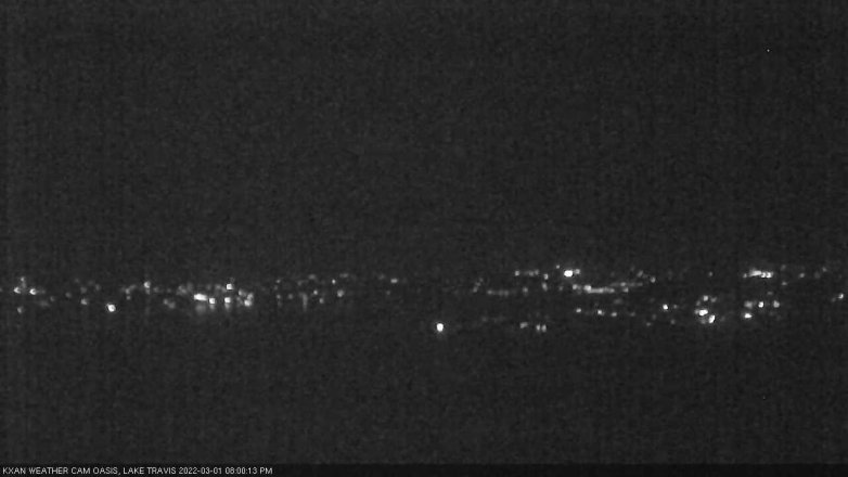 Lake Travis webcam, March 1, 2022 8:00 PM CT