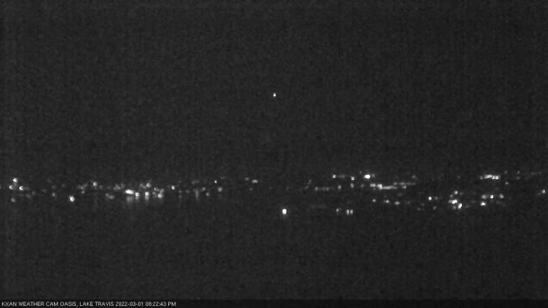 Lake Travis webcam, March 1, 2022 8:25 PM CT