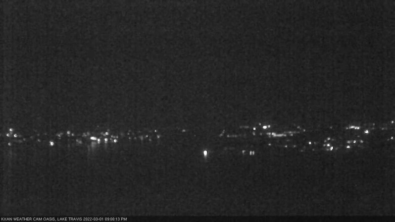 Lake Travis webcam, March 1, 2022 9:00 PM CT