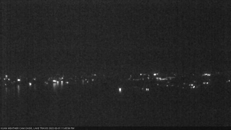 Lake Travis webcam, March 1, 2022 11:45 PM CT