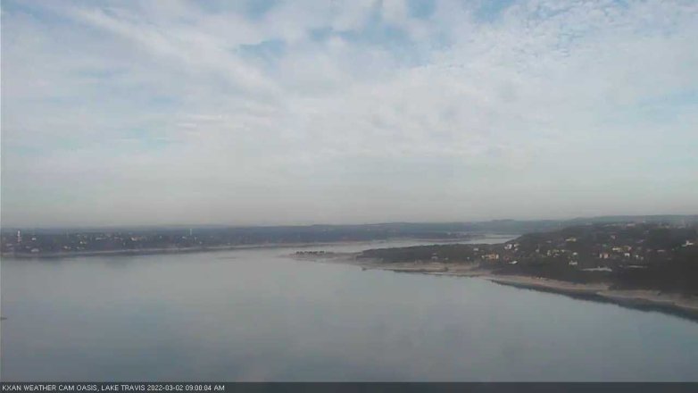 Lake Travis webcam, March 2, 2022 9:00 AM CT