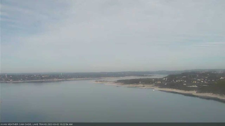 Lake Travis webcam, March 2, 2022 10:25 AM CT
