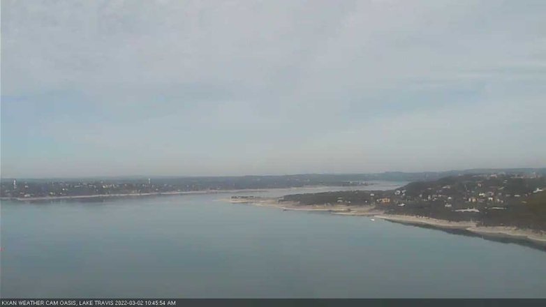 Lake Travis webcam, March 2, 2022 10:45 AM CT