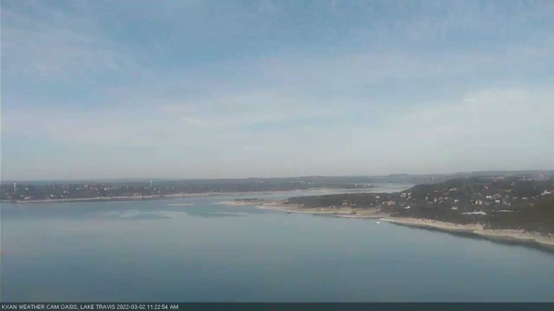 Lake Travis webcam, March 2, 2022 11:25 AM CT