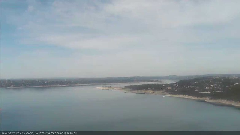 Lake Travis webcam, March 2, 2022 12:25 PM CT
