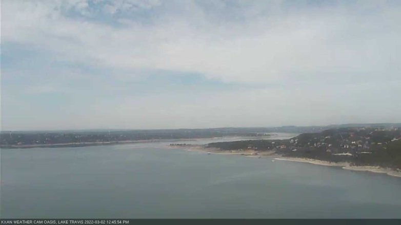 Lake Travis webcam, March 2, 2022 12:45 PM CT