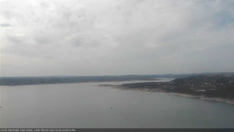 Lake Travis webcam, March 2, 2022 3:00 PM CT
