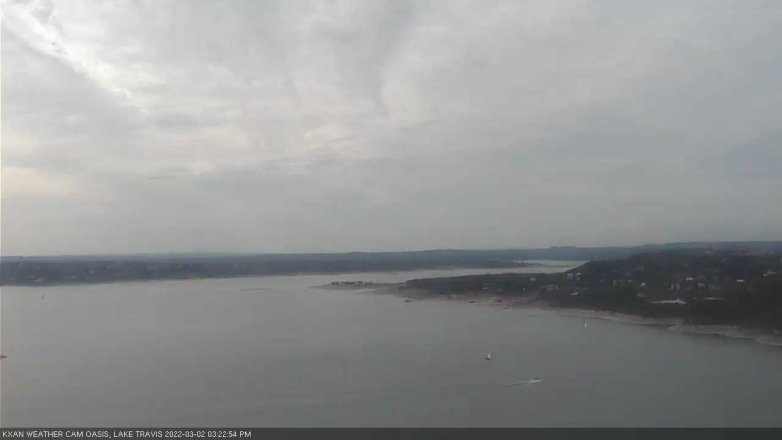 Lake Travis webcam, March 2, 2022 3:25 PM CT