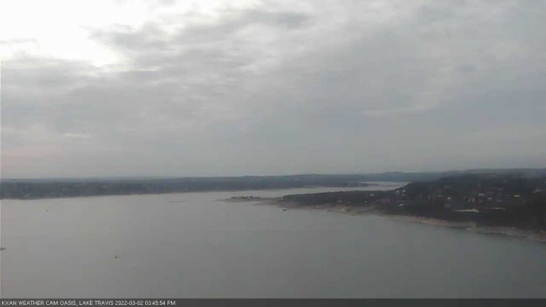Lake Travis webcam, March 2, 2022 3:45 PM CT
