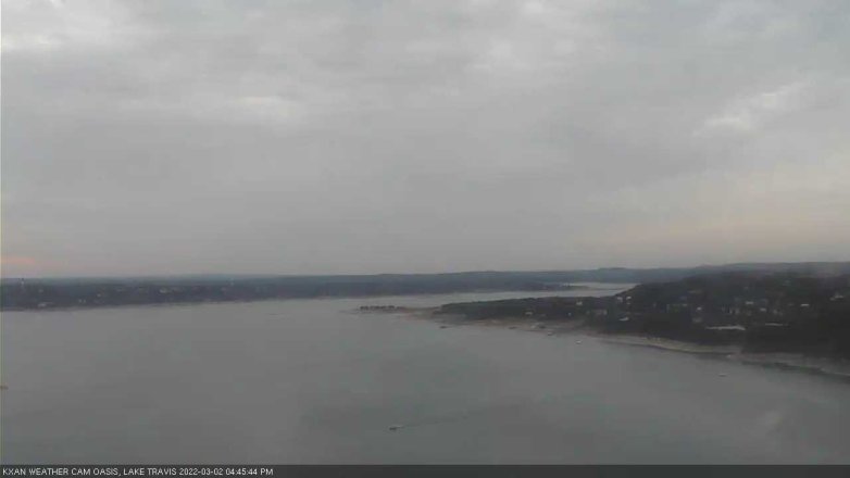 Lake Travis webcam, March 2, 2022 4:45 PM CT