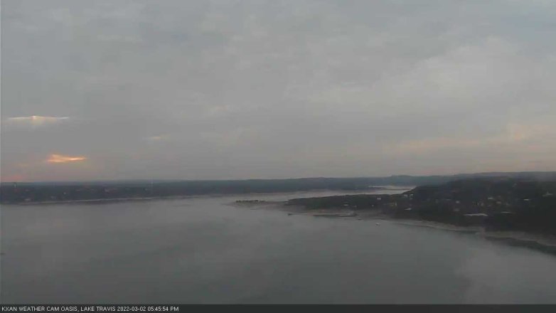 Lake Travis webcam, March 2, 2022 5:45 PM CT