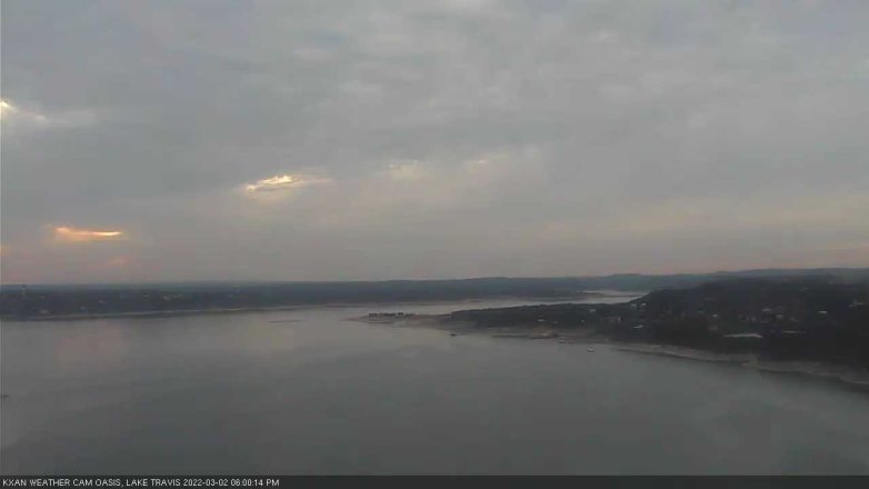 Lake Travis webcam, March 2, 2022 6:00 PM CT