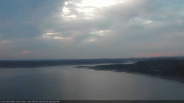 Lake Travis webcam, March 2, 2022 6:25 PM CT