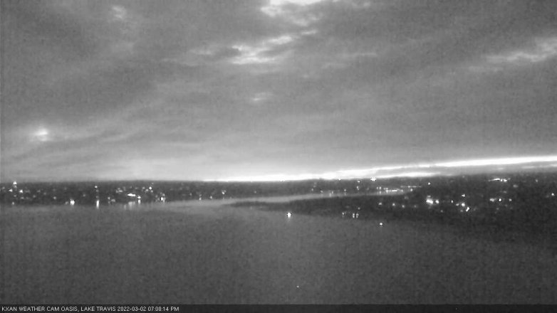 Lake Travis webcam, March 2, 2022 7:00 PM CT