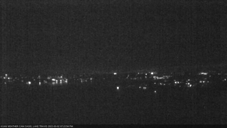 Lake Travis webcam, March 2, 2022 7:25 PM CT