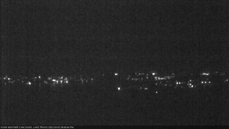 Lake Travis webcam, March 2, 2022 8:45 PM CT
