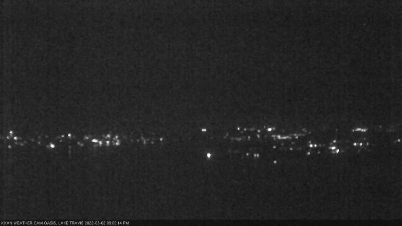 Lake Travis webcam, March 2, 2022 9:00 PM CT