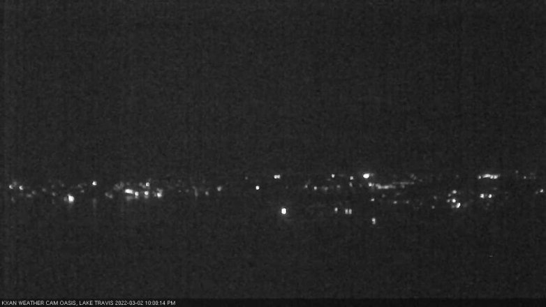 Lake Travis webcam, March 2, 2022 10:00 PM CT