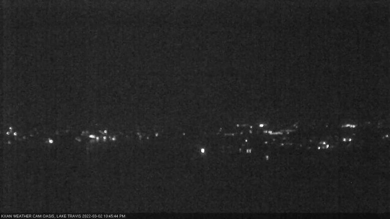 Lake Travis webcam, March 2, 2022 10:45 PM CT