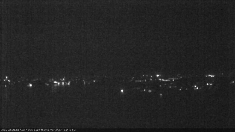 Lake Travis webcam, March 2, 2022 11:00 PM CT