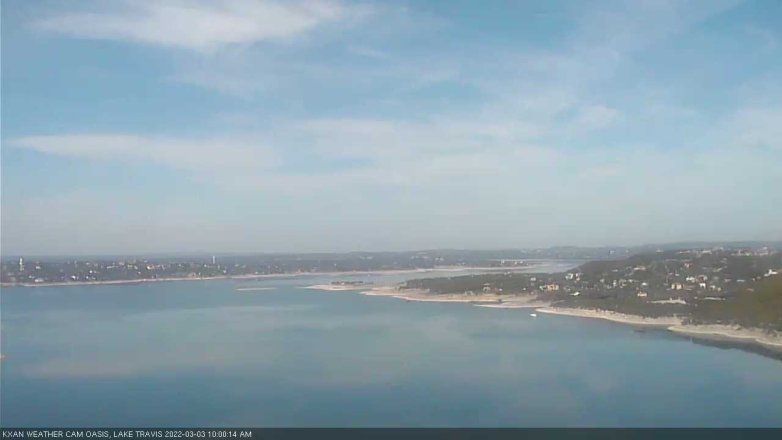 Lake Travis webcam, March 3, 2022 10:00 AM CT