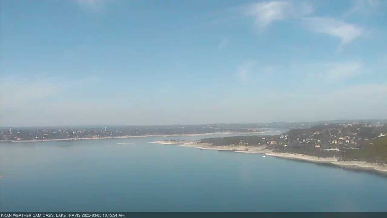 Lake Travis webcam, March 3, 2022 10:45 AM CT