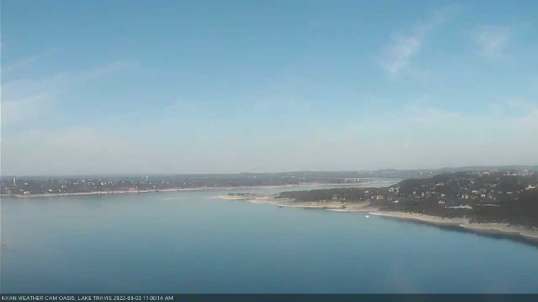 Lake Travis webcam, March 3, 2022 11:00 AM CT